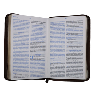 Biblia TLA Vive la Palabra Mediana Letra Grande Símil Piel Marrón/Café