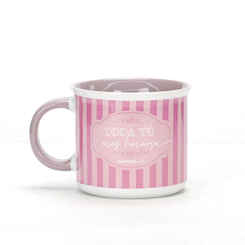 Image of Taza 18 OZ Colección Mujer Virtuosa Toda tú eres Hermosa