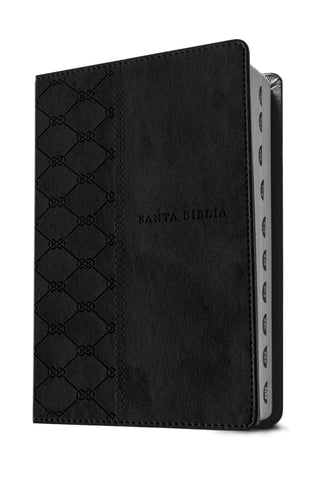 Image of Biblia NTV Letra Grande Tamaño Manual con Filament Símil Piel Negro Índice Letra Roja