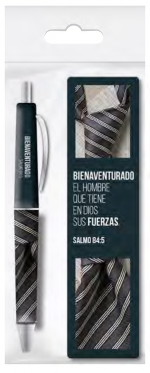 Pack Bolígrafo con Marcador de Libro: Bienaventurado el Hombre