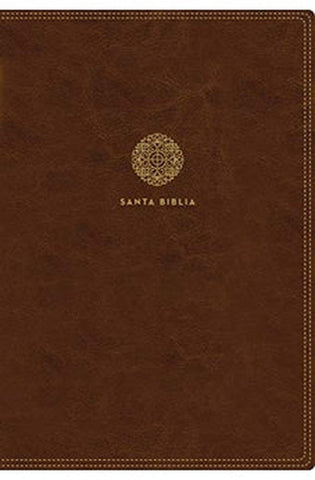 Image of Biblia RVR 1960 Letra Súper Gigante 17 Puntos Café con Cierre y Índice