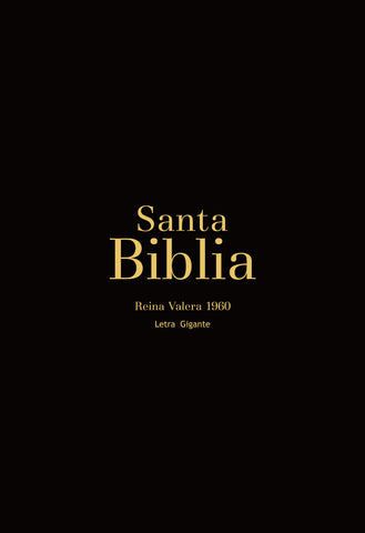 Image of Biblia RVR 1960 Letra Gigante 14 puntos Símil Piel Negro con Cierre e Índice