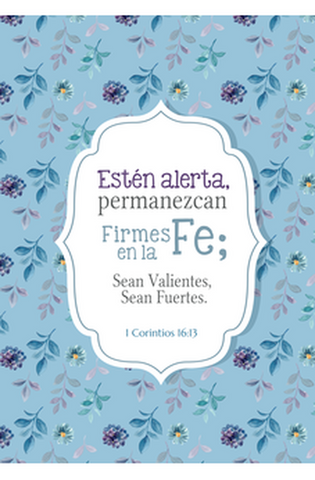 Image of Firmes en la Fe – 1 Corintios 16:13 – Diario y Cuaderno de Notas