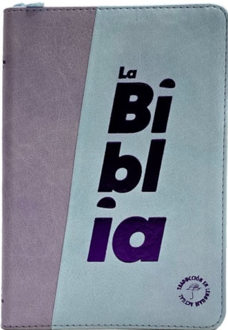 Image of Biblia TLA Mediana Letra Grande Símil Piel Morado Lila