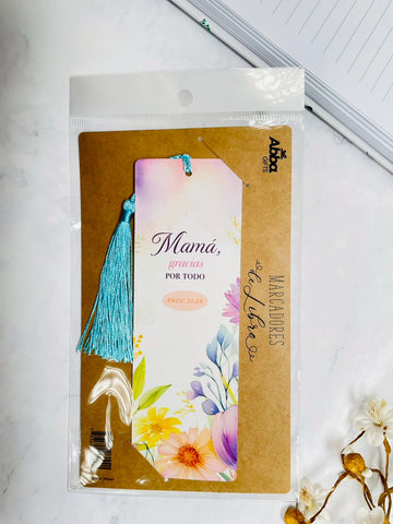 Image of Marcador de Libro con Tassel. Mamá