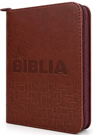 Biblia TLA Chica Letra Chica Símil Piel Café Cierre