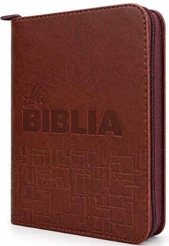 Image of Biblia TLA Chica Letra Chica Símil Piel Café Cierre