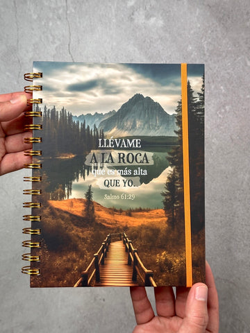 Image of Libreta de Anillas con Elásico Llévame a la Roca