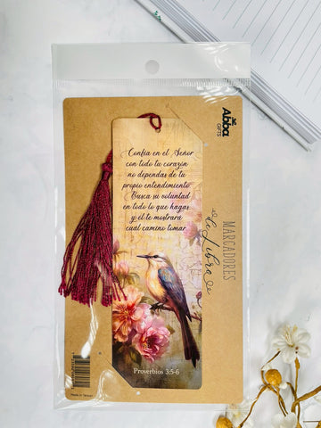 Image of Marcador de Libro con Tassel. Confía en el Señor