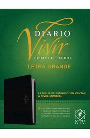 Biblia NTV de Estudio Diario Vivir Letra GrandeSentipiel Negro con Índice