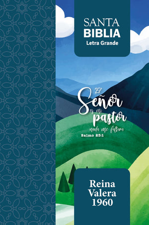 Biblia RVR 1960 Letra Grande Tamaño Manual Salmo 23:1 con Cierre e Índice