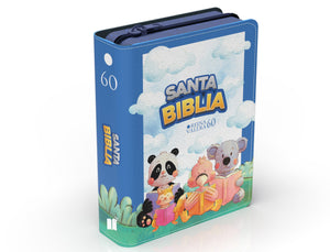 Biblia RVR 1960 Bolsillo para Niños Muñecos Vinilo con Cierre