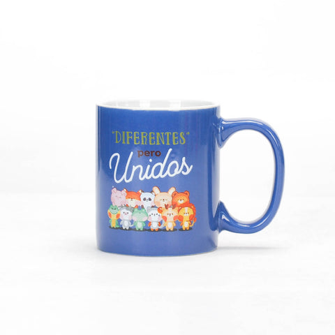 Image of Taza 12 OZ Colección Comparte Diferentes pero Unidos