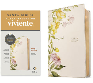 Biblia NTV Ultrafina con Filament Símil Piel Jardín Floral