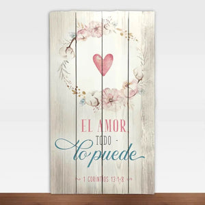 Pallet Art 35X60 1A Corintios 13:1-8