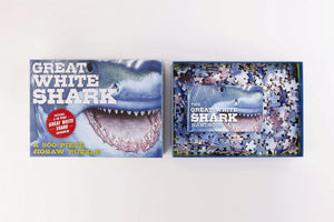 THE GREAT WHITE SHARK 500-PIECE JIGSAW PUZZLE & BOOK: A 500-PIECE FAMILY JIGSAW PUZZLE FEATURING THE SHARK HANDBOOK