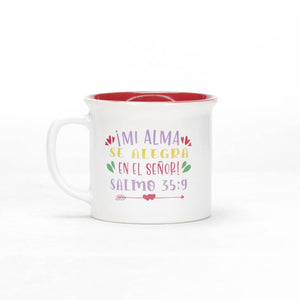 Taza 13 OZ Colección Delicia Mi alma se Alegra