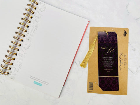 Image of Marcador de Libro con Tassel. Siervo Fiel