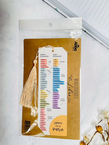 Image of Marcador de Libro con Tassel. Libros de la Biblia