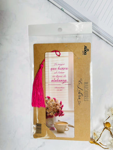 Image of Marcador de Libro con Tassel. La Mujer que Honra