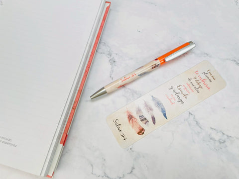 Image of Pack Bolígrafo con Marcador de Libro. Con sus Plumas