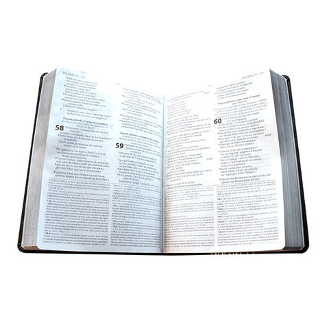 Image of Biblia RVR 1965 de Estudio Exégesis Grande Letra Mediana Símil Piel Negro/Sello Plata