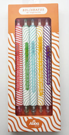 Pack 5 Bolígrafos en Caja Inspiración