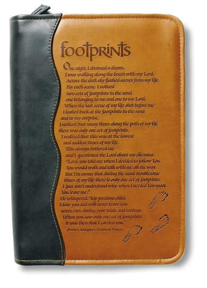 FOOTPRINTS BIBLE COVER: EXTRA LARGE