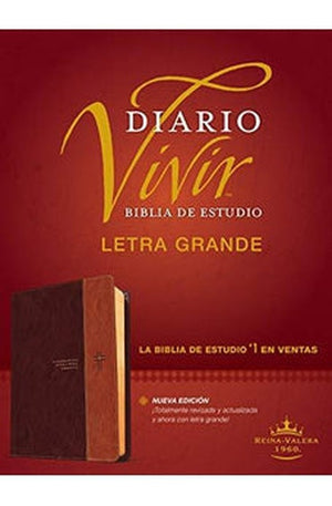 Biblia RVR 1960 de Estudio Diario Vivir Letra GrandeCafé Café Claro Sentipiel Índice