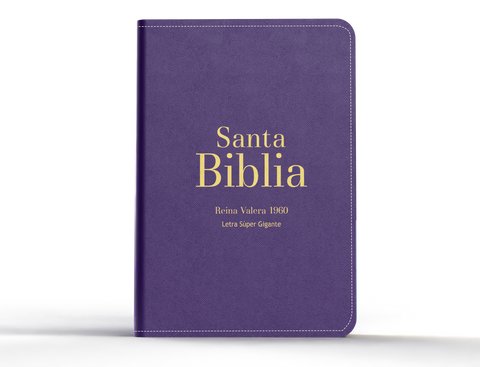 Image of Biblia RVR 1960 Letra Súper Gigante Símil Piel Púrpura