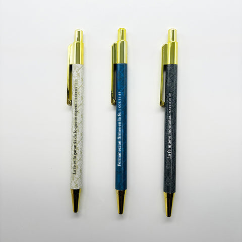 Image of Pack 3 Bolígrafos de Lujo Hombre de Fe