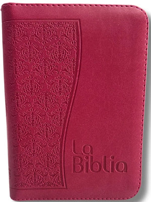 Biblia TLA Chica Letra Chica Símil Piel Fucsia Cierre