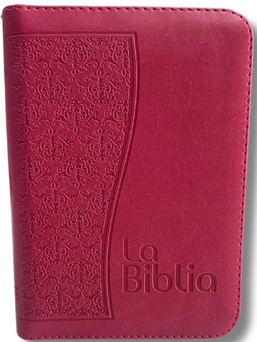 Image of Biblia TLA Chica Letra Chica Símil Piel Fucsia Cierre