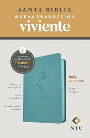 Image of Biblia NTV Compacta con Filament Símil Piel Turquesa