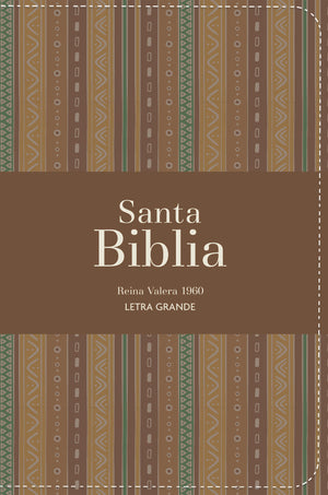 Biblia RVR 1960 Compacta Letra Grande 11 puntos Símil Piel Andina Marrón Café