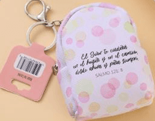 Llavero Mochila Monedero el Señor Te Cuidará