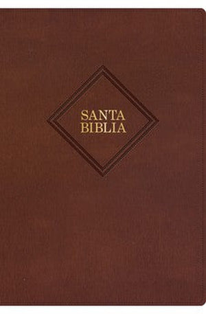 Biblia RVR 1960 Súper Gigante Márron Piel con Índice