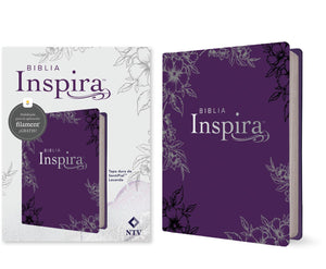 Biblia NTV Inspira con Filament Tapa Dura de Símil Piel Lavanda