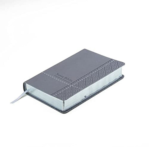 Image of Biblia RVR 1960 Letra Grande Tamaño Manual Gris Símil Piel