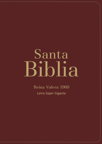 Image of Biblia RVR 1960 Letra Súper Gigante Símil Piel Borgoña