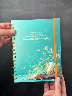 Libreta de Anillas con Elásico La Palabra de Nuestro Señor