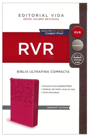 Biblia RVR 1977 Ultrafina Compacta Piel con Cierre