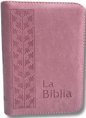 Image of Biblia TLA Chica Letra Chica Símil Piel Rosa Cierre