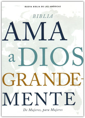 Biblia NBLA Ama a Dios Grandemente Piel Oro Rosa Interior a Cuatro Colores