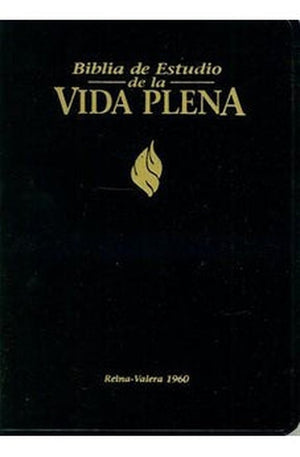 Biblia RVR 1960 de Estudio Vida Plena Símil Negro
