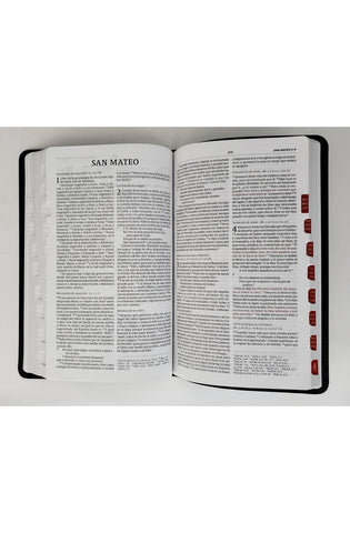 Image of Biblia RVR 1960 Ultrafina Marrón Piel Fabricada con Índice