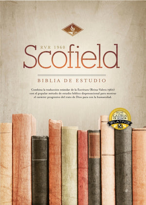 Biblia RVR 1960 de Estudio Scofield Verde Bosque Café Símil Piel con Índice