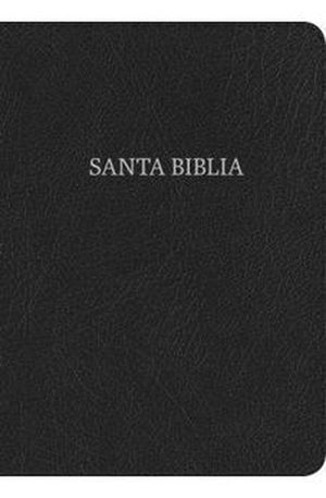 Biblia RVR 1960 Letra Grande Tamaño Manual Piel Fabricada Negro con Índice