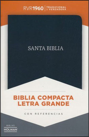 Biblia RVR 1960 Compacta Negro Piel Fabricada