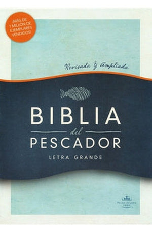 Biblia RVR 1960 del Pescador Letra Grande Caoba Símil Piel